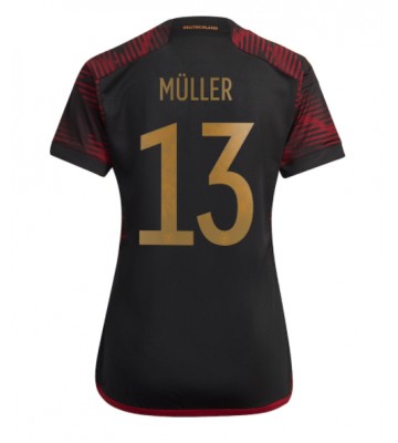 Tyskland Thomas Muller #13 Udebanetrøje Dame VM 2022 Kort ærmer